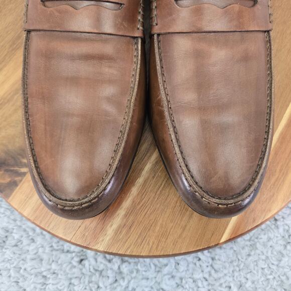 M.Gemi Men 42 The Volo Due Tan Brown Leather Casual Lifestyle Daily Penny Loafer main image 9